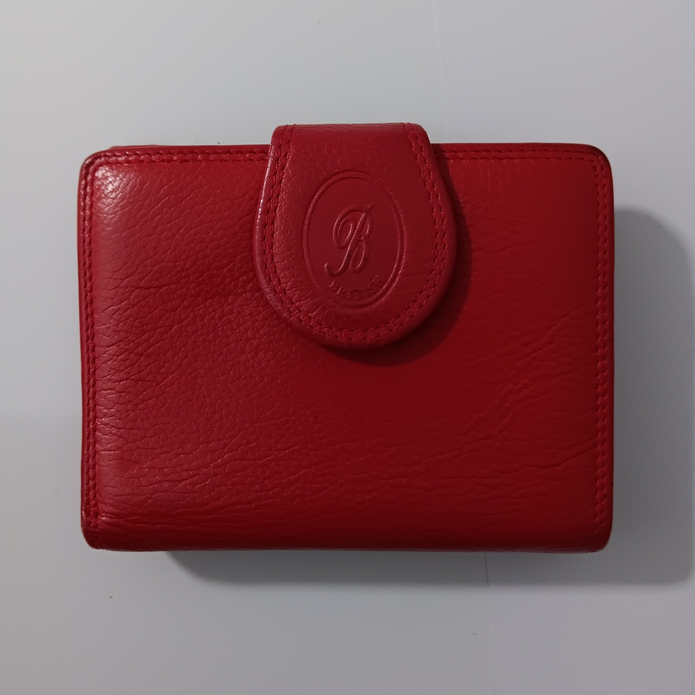 British Red Leather Wallet